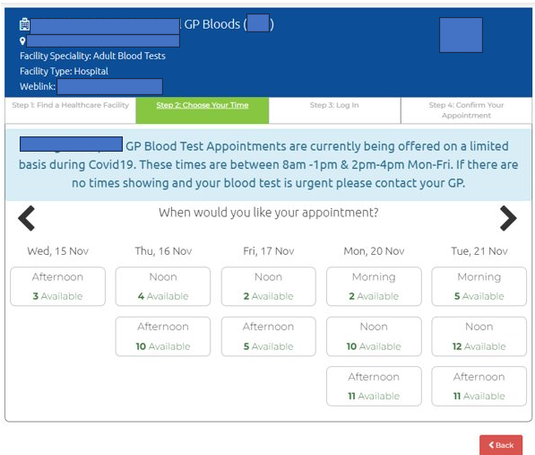 How Do I Book A Blood Test Appointment Swiftqueue Help Centre IE   14349980977821